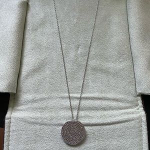 Diamond & White Gold Pendant Necklace